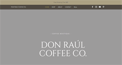 Desktop Screenshot of donraulcoffee.com