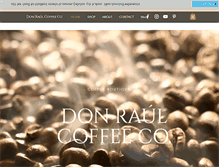 Tablet Screenshot of donraulcoffee.com